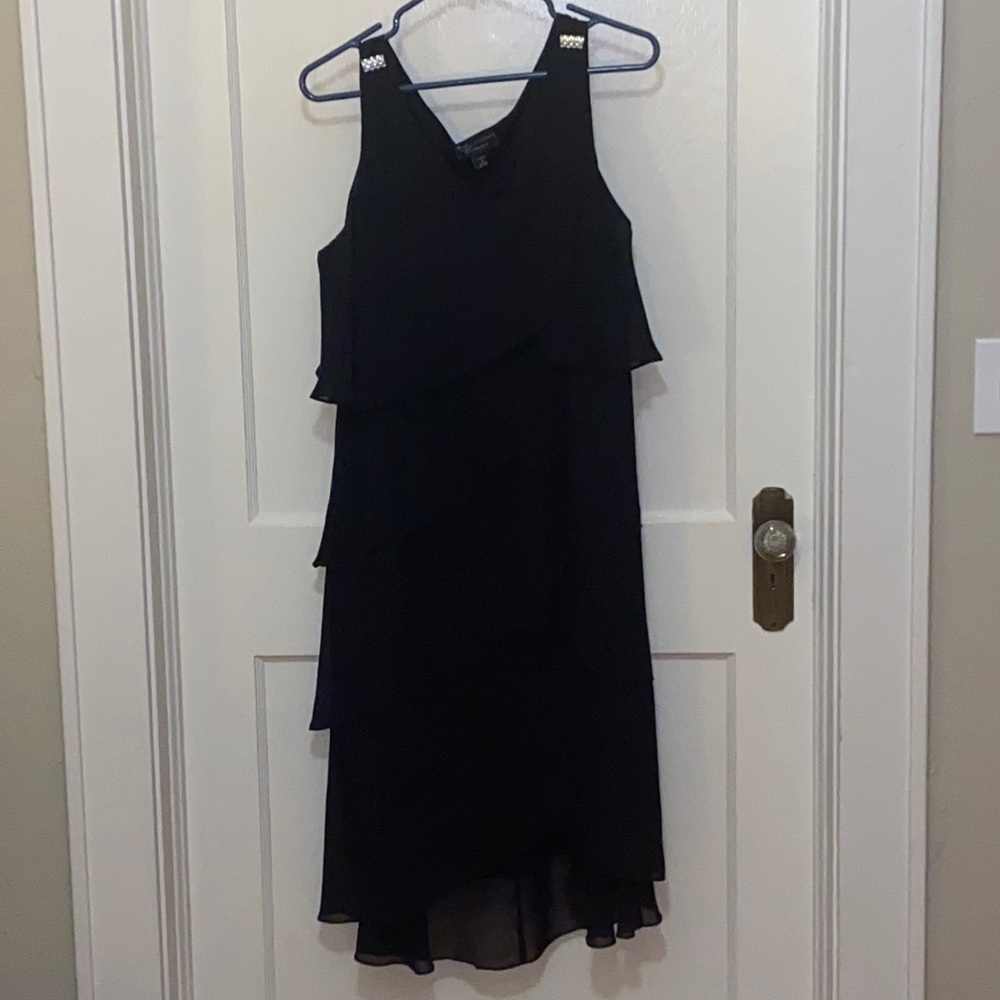 Black cocktail dress from Dress Barn.  Size